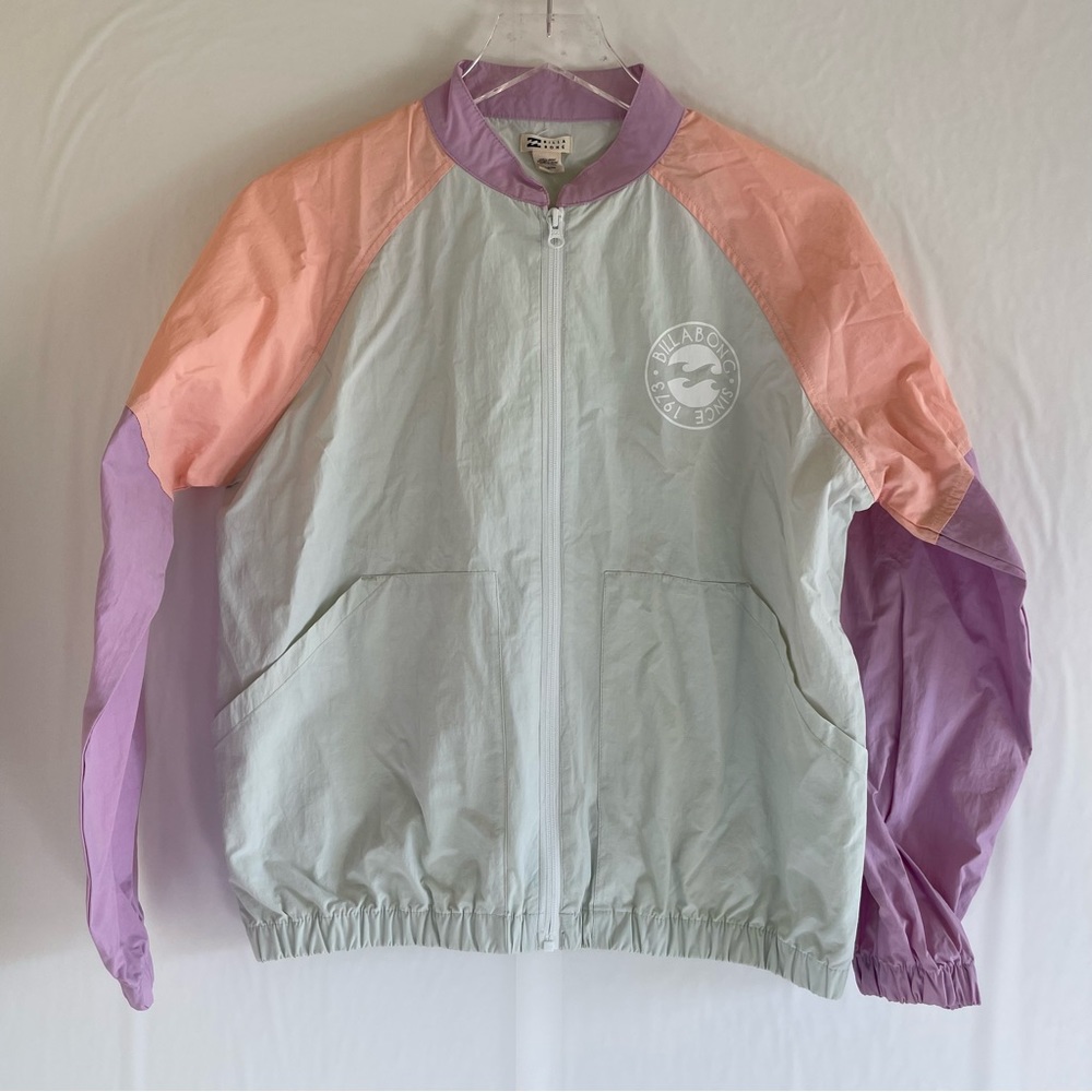 Billabong Pastel Color Block Windbreaker Size S - Picture 2 of 12